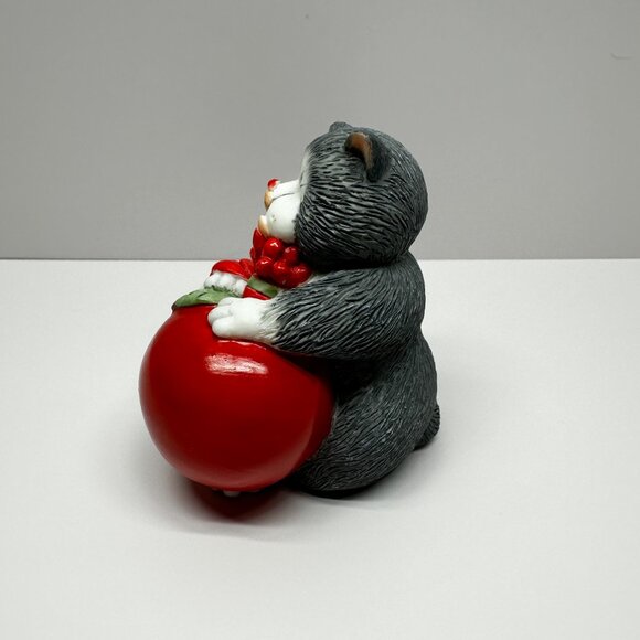 Comic Curious Cats Grey Gray Cat Sauced Tomato Pizza Sauce Chubby - Picture 3 of 6